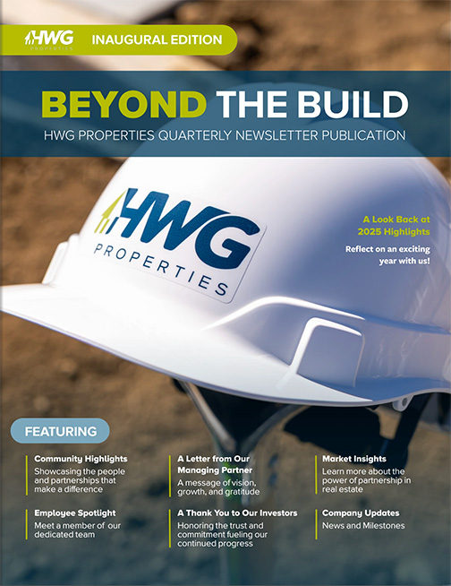 Beyond the build - HWG properties quarterly newsletter publication
